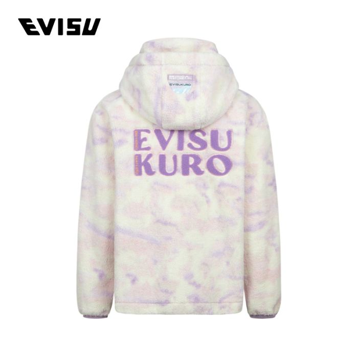 EVISU KURO 23AW女士Logo提花宽版夹克 2EAGNW3JK6037LFSHMULT