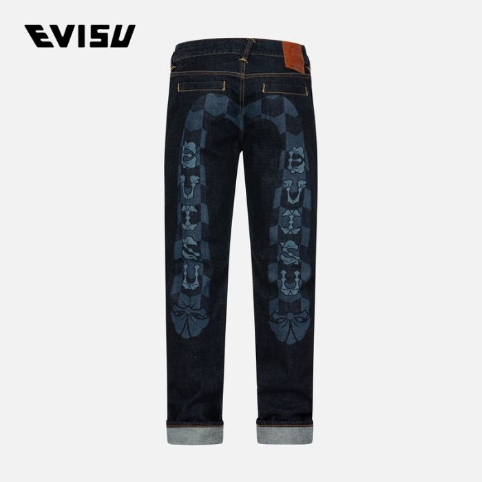 EVISU  23AW男士家花大M牛仔裤 2EAHTM3JE106510CTINDW