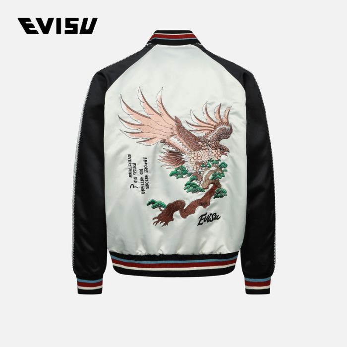 EVISU  23AW男士雄鹰与商标刺绣横须贺外套 2EAHTM3JK1906LFPLMUTI