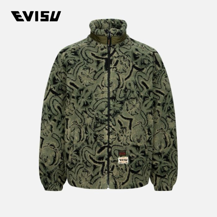 EVISU  23AW男士满地小海鸥及家花提花宽版外套 2EAHTM3JK8020LFSHKHAP