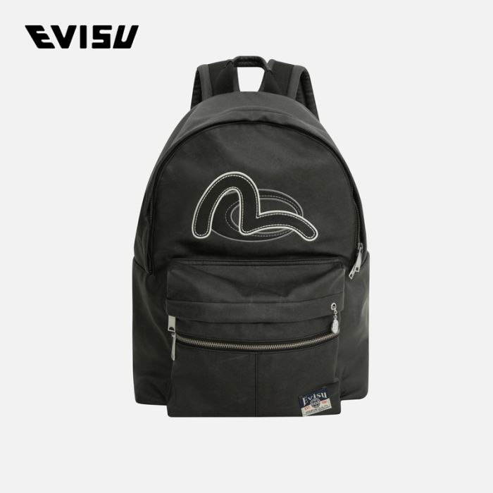 EVISU 24AW男士海鸥刺绣双肩背包 2EAHTU4BG1121XXPUCHAX