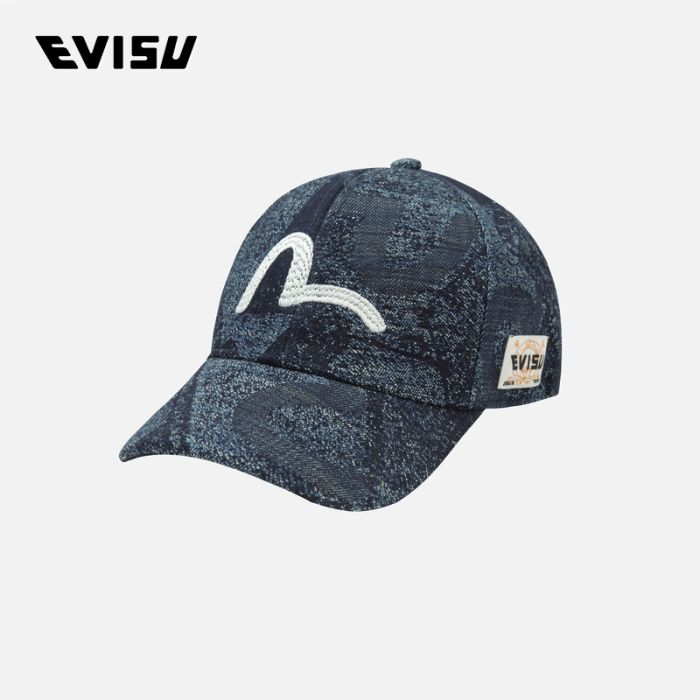 EVISU  24AW男士海鸥刺绣牛仔棒球帽 2EAHTU4HT8063XXDNINDA