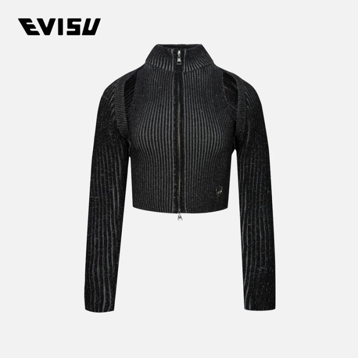 EVISU  24AW女士心形商标两件套针织衫 2EAHTW4SR4119FFCTMUTI