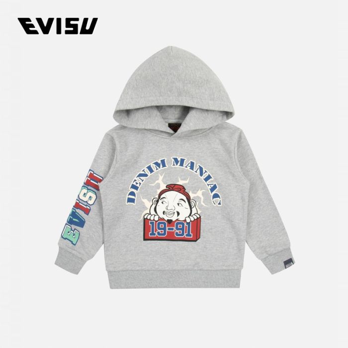 EVISU  23AW童装佛头印花常规版型连帽卫衣 2EAKZB3SW4519XXCTHGYX