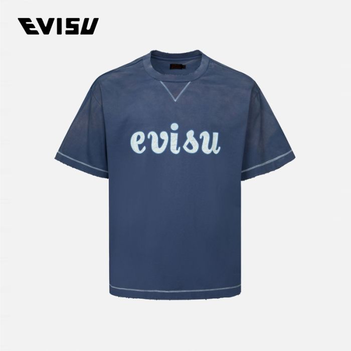 EVISU  24AW男士商标印花宽松版型T恤 2EAMAM4TS1146BZCTBLUX