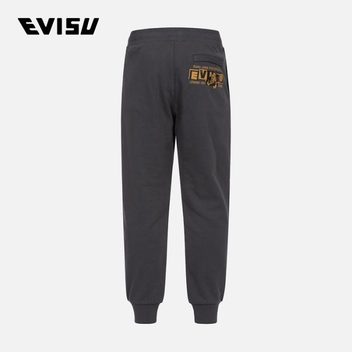 EVISU  24SS男士玩乐佛头印花常规版型卫裤 2ESEPM4SP1174XXCTCHAX