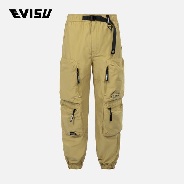 EVISU EVISUKURO 23SS男士多重立体口袋束脚裤 2ESGNM3PJ233XXCNKHAK