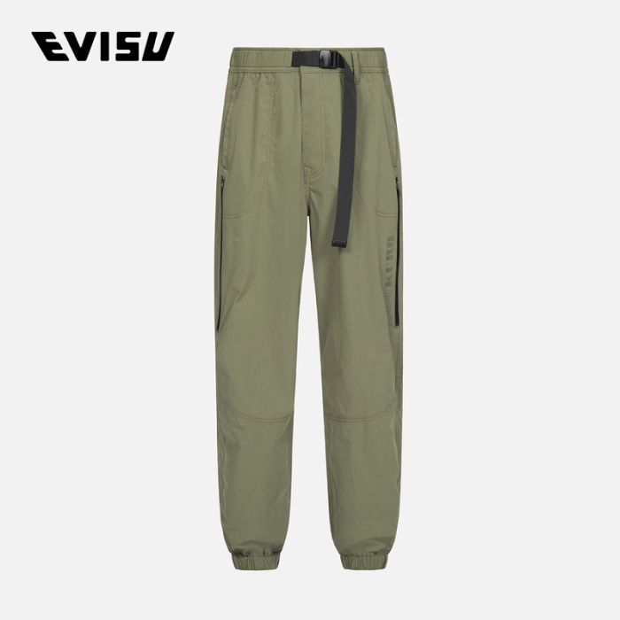 EVISU EVISUKURO 23SS男士拉链功能锥形裤 2ESGNM3PJ254RXPLDPOL