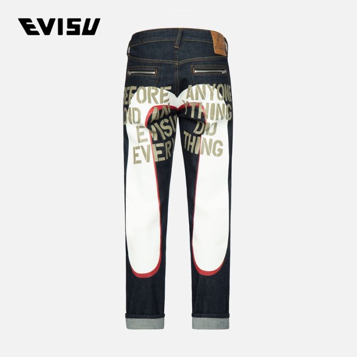 EVISU  23SS男士格言大M牛仔裤 2ESHTM3JE92317CSINDR