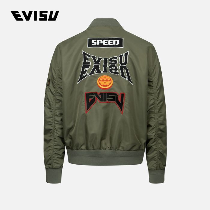 EVISU  23AW男士标志家花刺绣夹克外套 2ESHTM3JK232LFNYDKOL