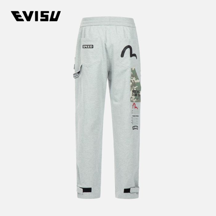 EVISU  23SS男士迷彩口袋卫裤 2ESHTM3SP576LFCTHGRY