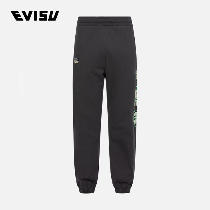 EVISU  24SS男士花札印花时尚版型休闲卫裤 2ESHTM4SP1055FFCTCHAX