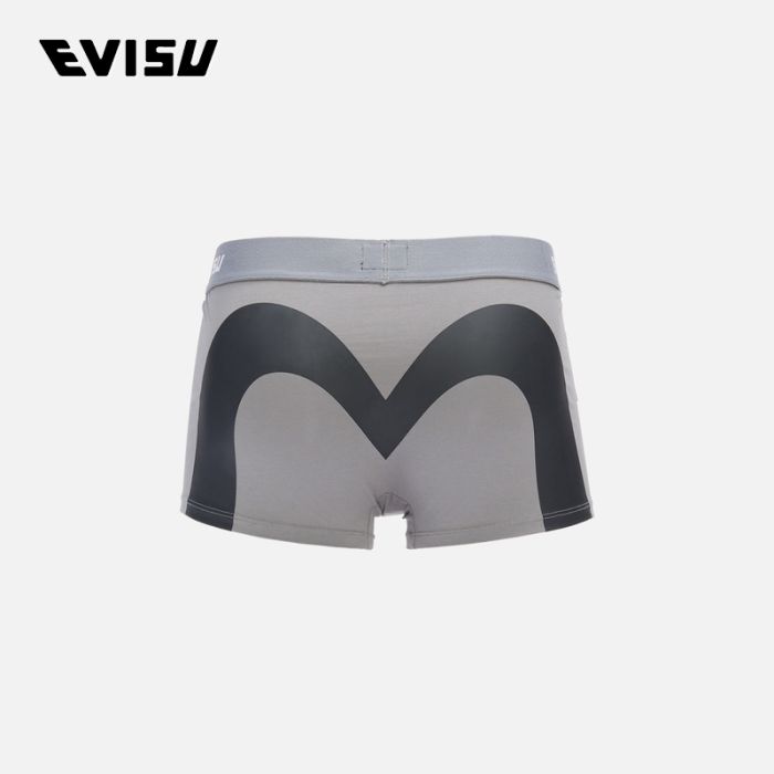 EVISU  24SS男士大M印花平角内裤 2ESHTM4UW1158TNCTGRYD