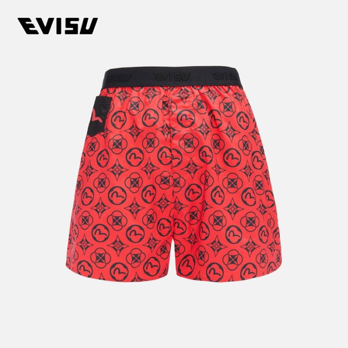 EVISU  24SS男士满地家花和海鸥印花四角内裤 2ESHTM4UW1162BXCTREDA